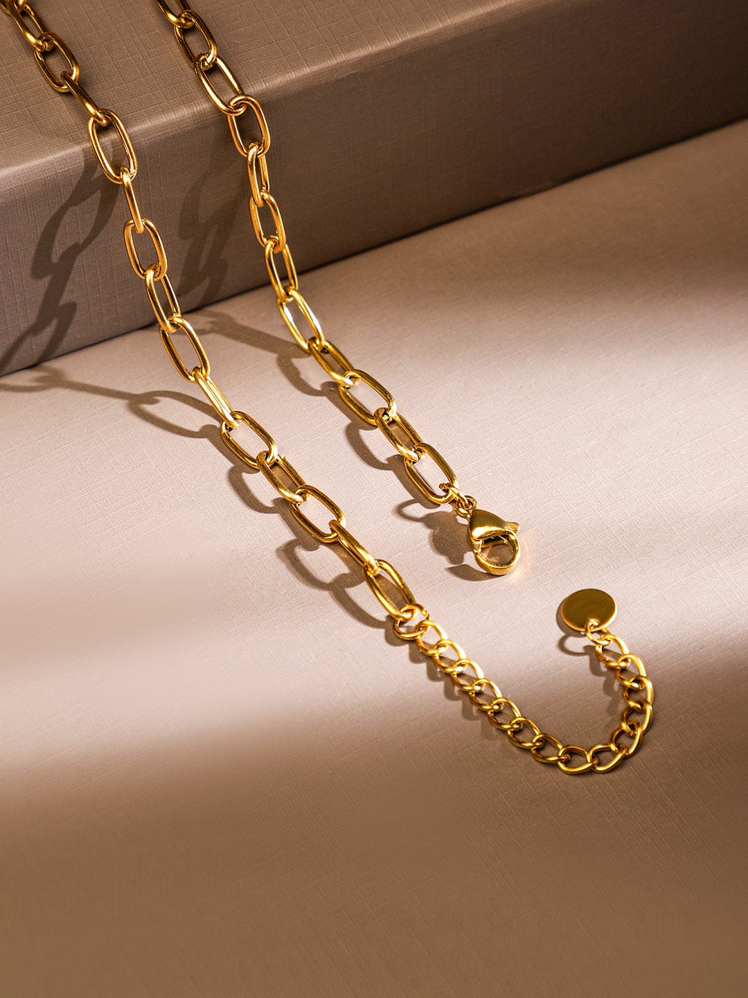 Rubans 18K Gold-Plated Stainless Steel Tarnish-Free Waterproof Sea-Inspired Charm Necklace