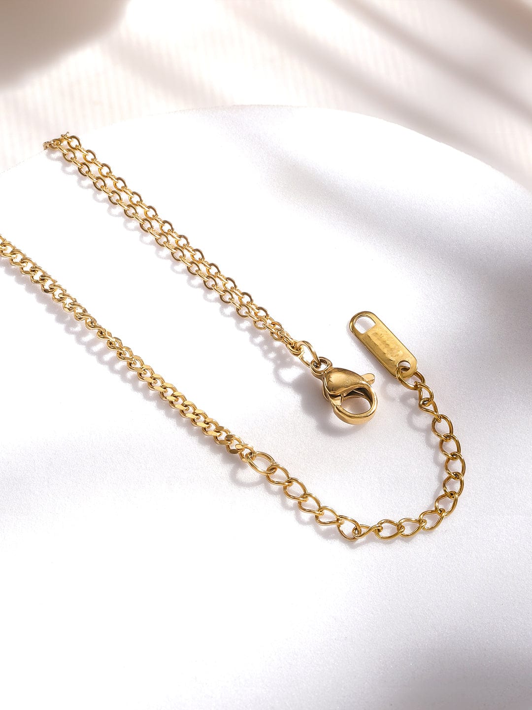 Rubans Voguish 18K Gold-Plated Stainless Steel Tarnish-Free Waterproof Star Charm Layered Necklace