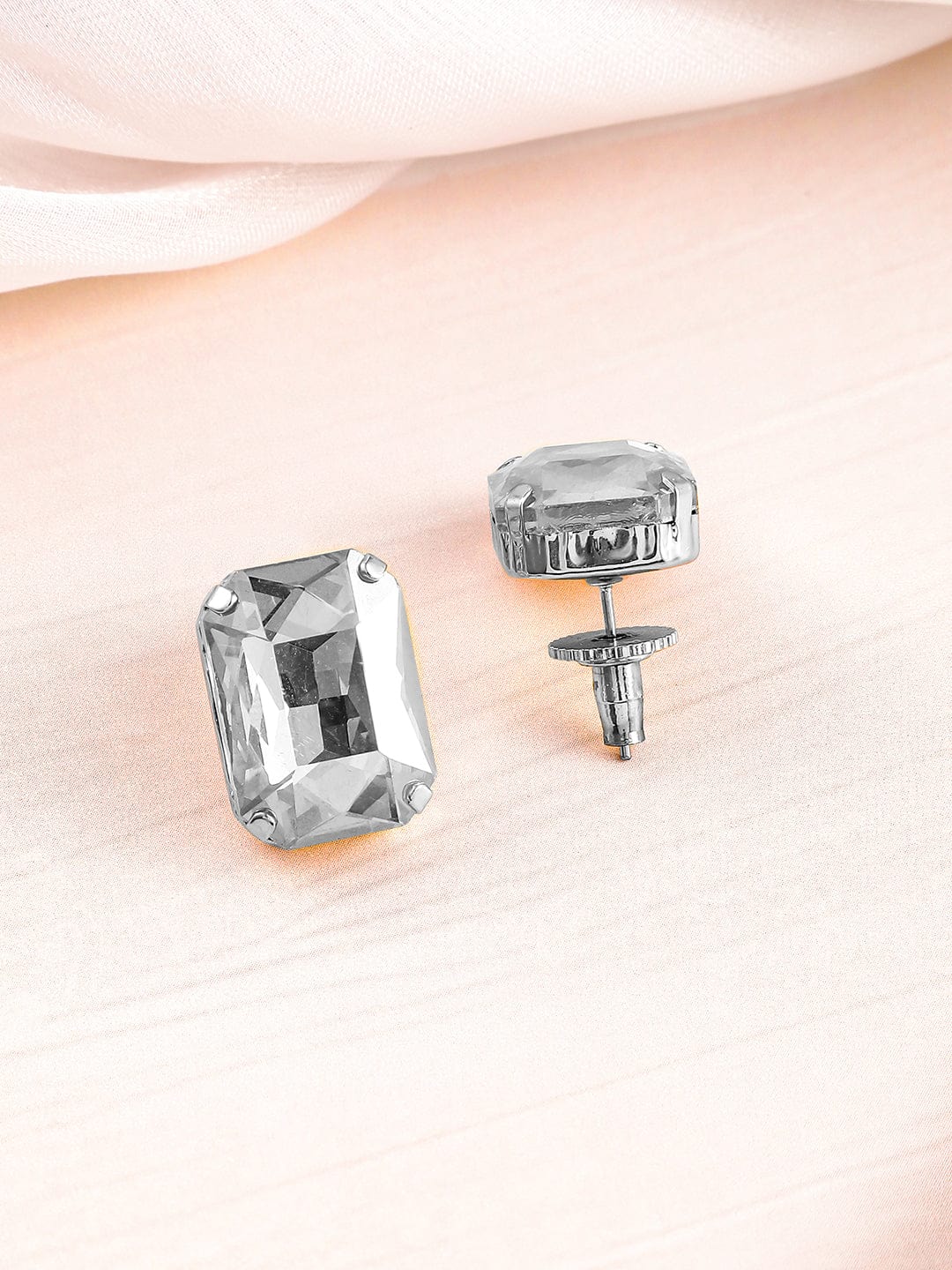 Rubans Gold-Plated Zirconia Studded Necklace Set