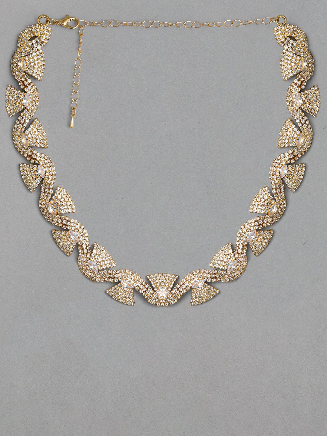 Rubans Gold-Toned & White Gold-Plated Handcrafted Necklace