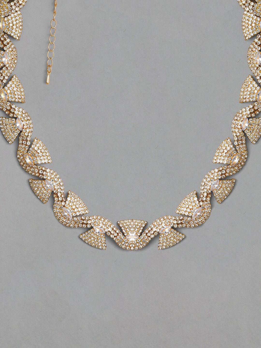 Rubans Gold-Toned & White Gold-Plated Handcrafted Necklace