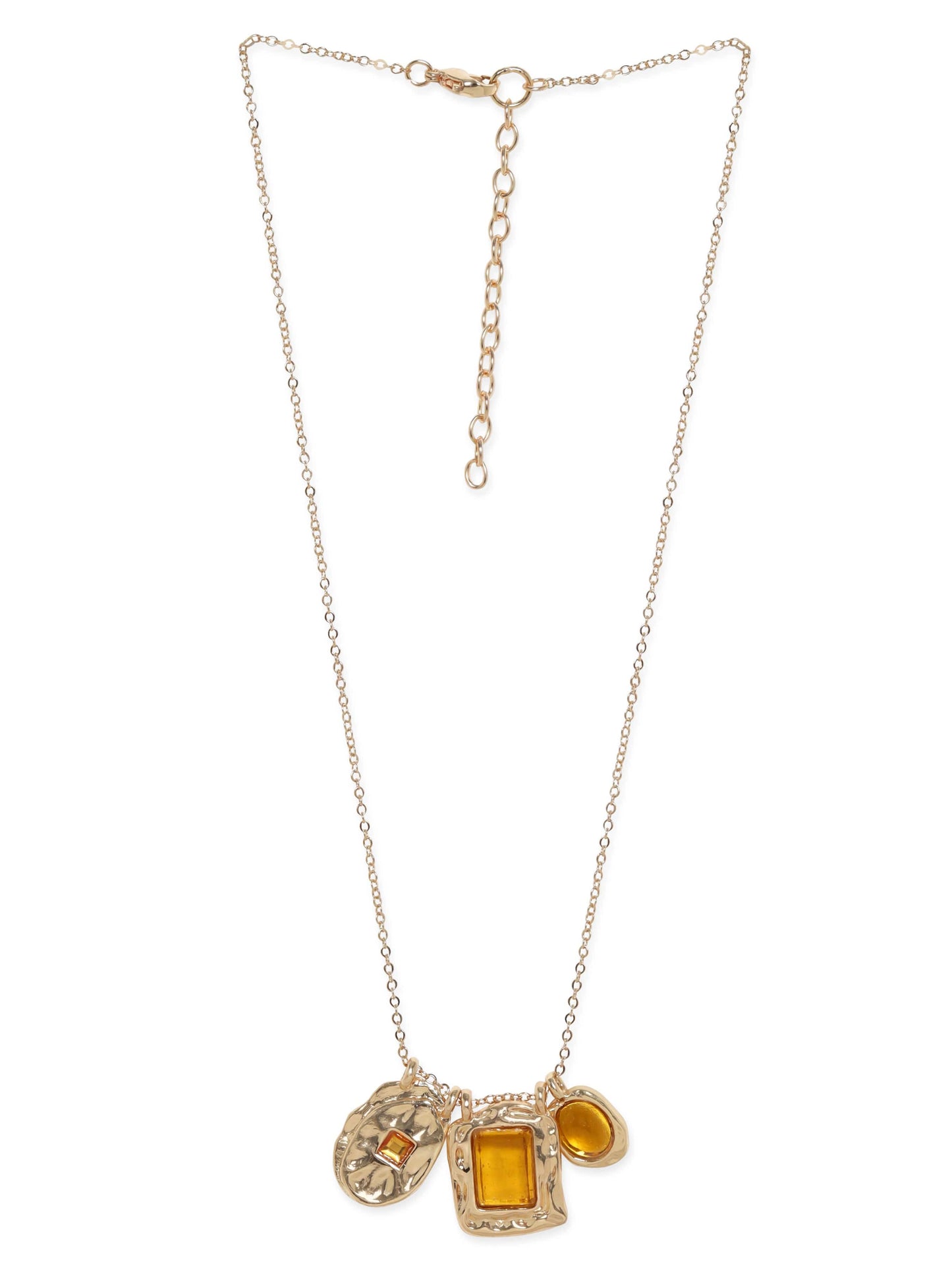 Rubans Voguish 18K Gold plated Crystal studded pendant Necklace