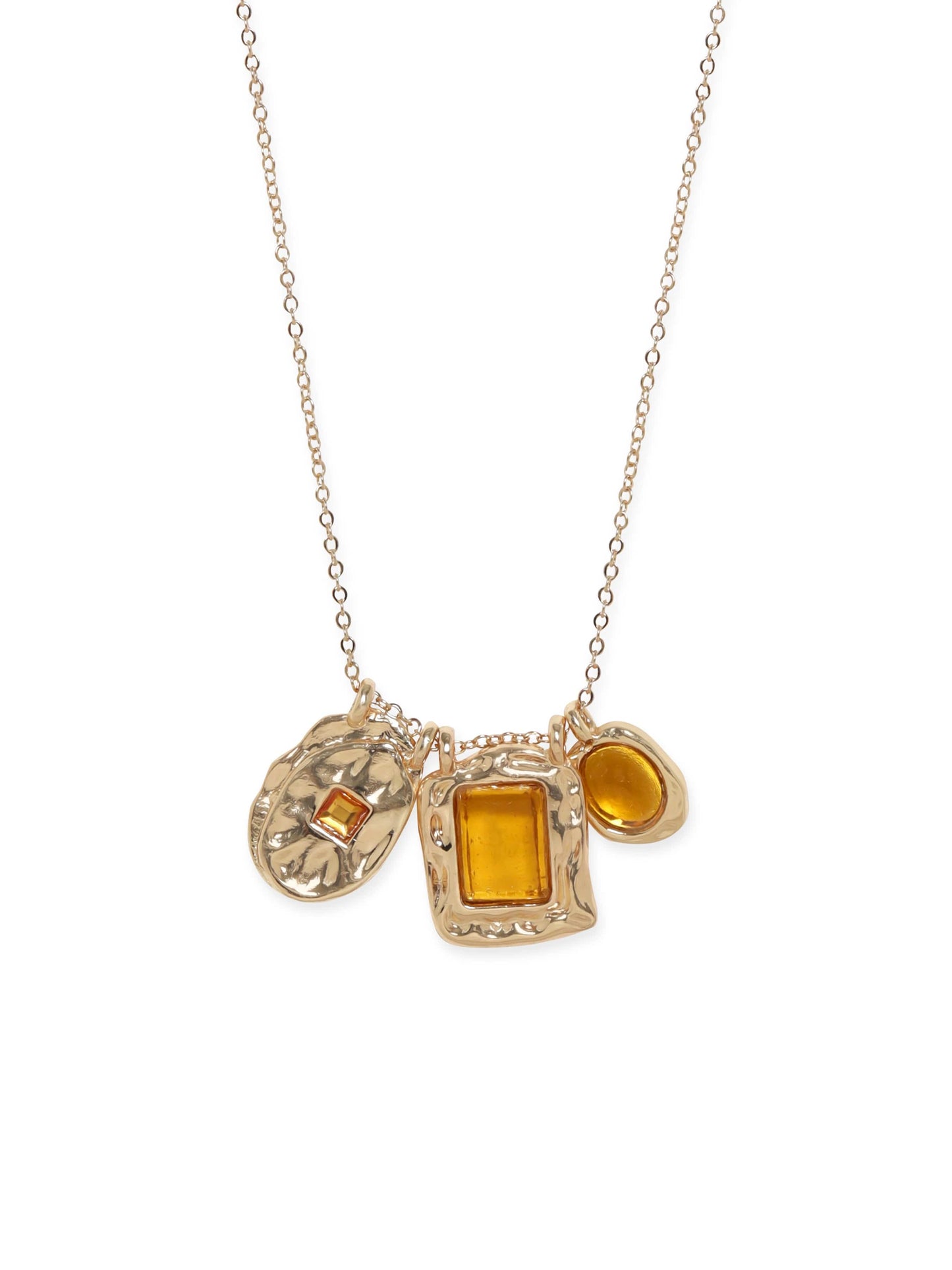 Rubans Voguish 18K Gold plated Crystal studded pendant Necklace