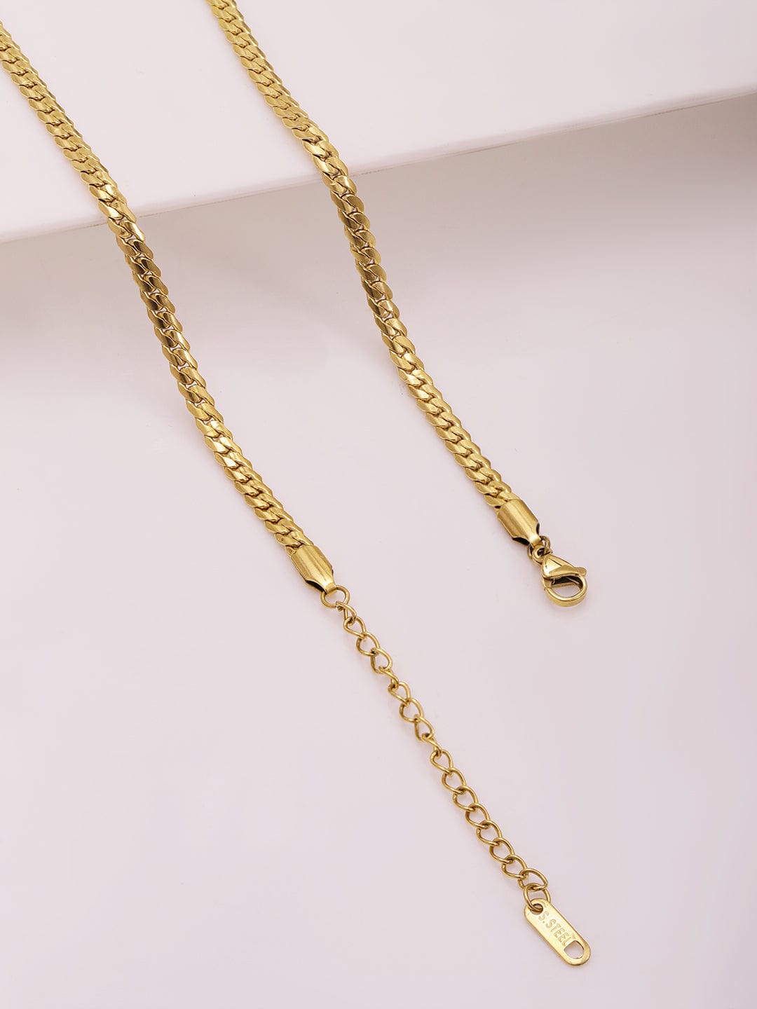 Rubans Voguish 18K Gold Plated Stainless Steel Tarnish Free Waterproof Demi-Fine Floral Necklace