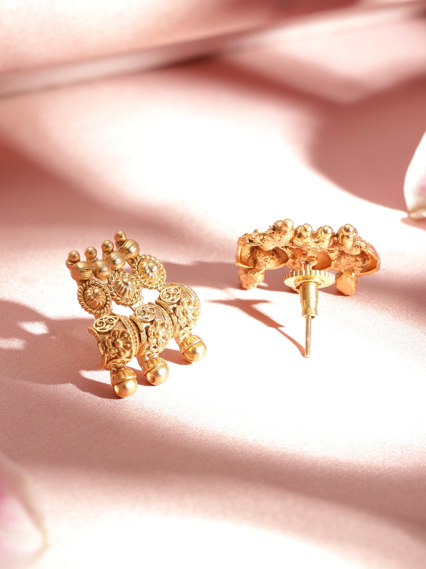 Rubans Divine Allure 22k Gold-Plated Necklace Set in Timeless Elegance