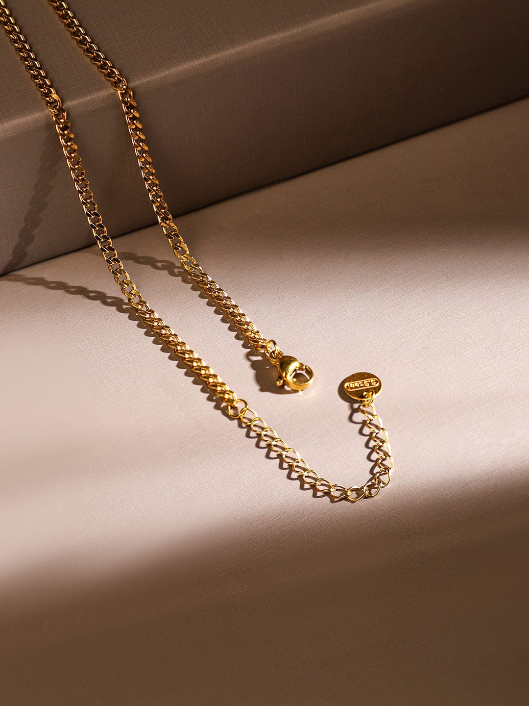 Rubans 18K Gold-Plated Stainless Steel Tarnish-Free Waterproof Multicolor Charm Necklace