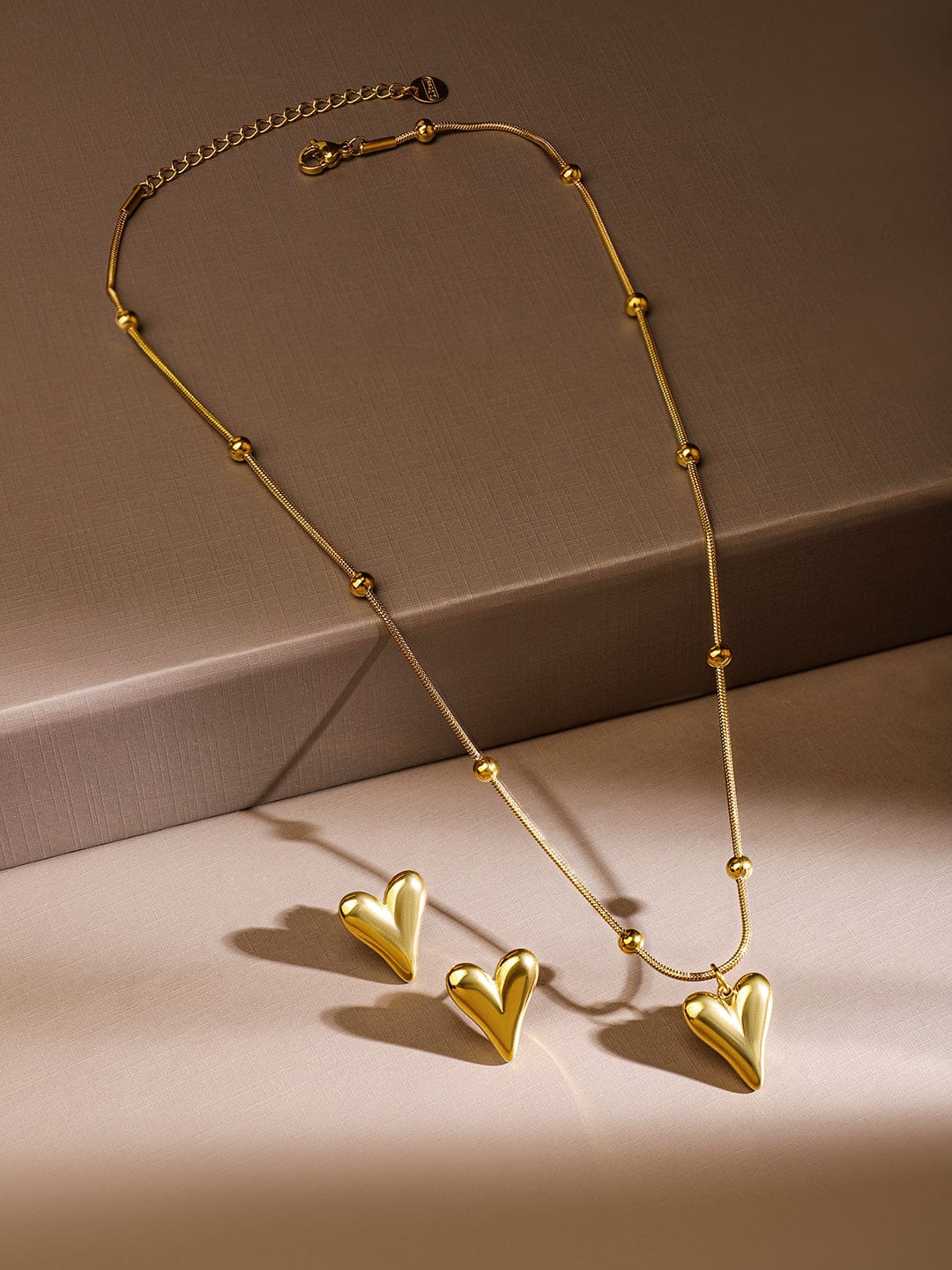 Rubans 18K Gold-Plated Stainless Steel Tarnish-Free Waterproof Sea-Inspired Charm Necklace