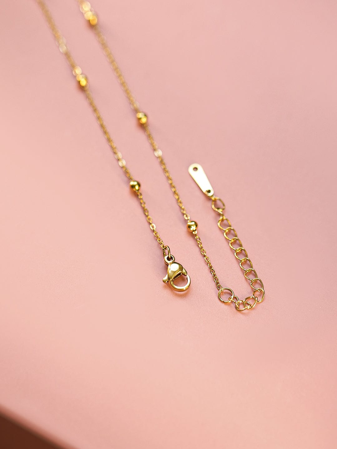 Rubans 22K Gold-Plated Minimal Heart Pendant Necklace