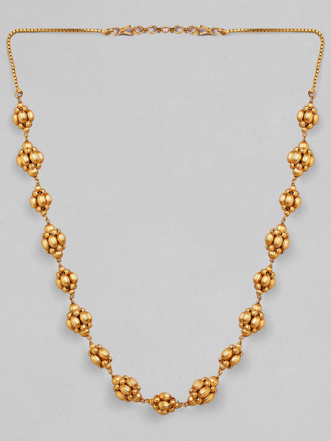 Rubans 24K Gold Plated Handcrafted Temple Necklace