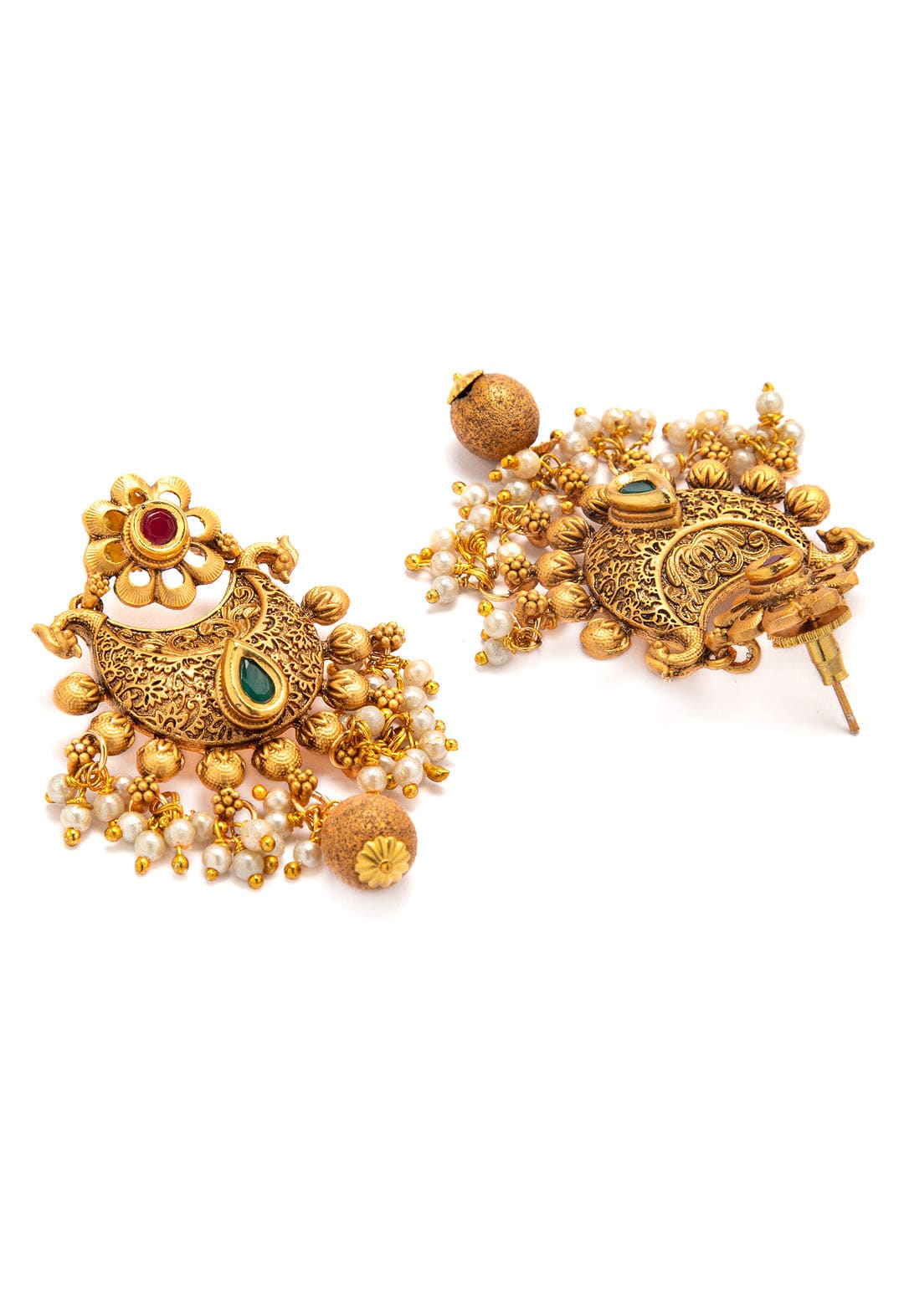 Rubans Gold Plated Hand Crafted   Statement Necklace Set