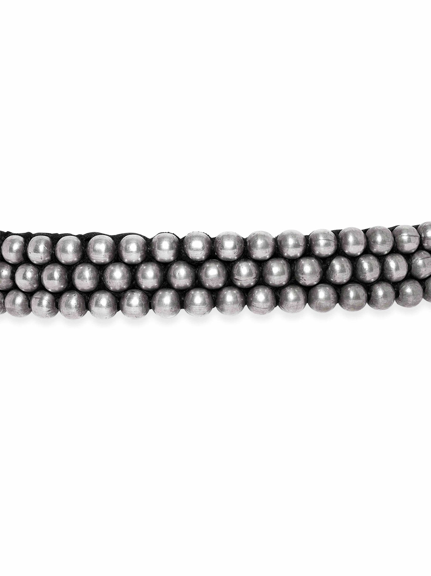 Rubans Oxidized Silver Plated Statement Choker Necklace